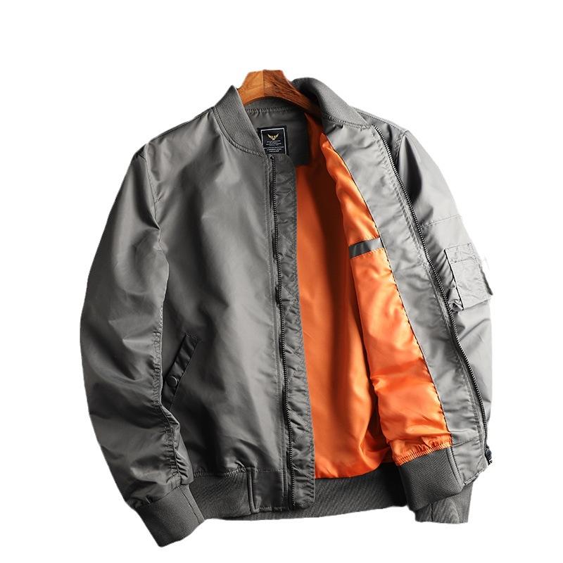 Куртка большого размера весна и осень куртка пилота ВВС MA1 бейсбольная форма рабочая утолщенная куртка с хлопковой подкладкой пальто