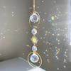 Sun Moon Artificial Crystal Wall Hanging Handmade Rainbow Maker  Home Bedroom