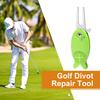 Инструмент для ремонта дерна для гольфа Инструмент для ремонта дерна из нержавеющей стали с магнитным маркером мяча Складной металлический зеленый инструмент с выдвижной кнопкой Аксессуар для гольфа