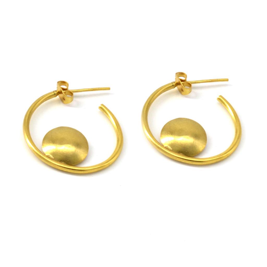 925 Sterling Silver Earrings, Handmade Hoop Studs Earrings, Gift For Her