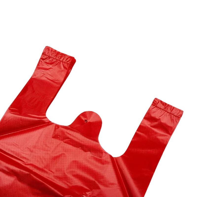 Thickened Red Vest-Style Plastic Garbage Bags