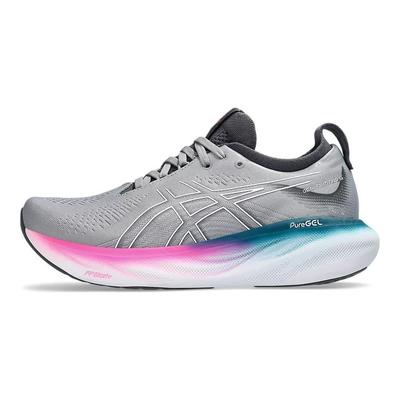 Женские кроссовки Gel Nimbus 25 Sheet Rock Pink Rave серо-белые 1012B356-023