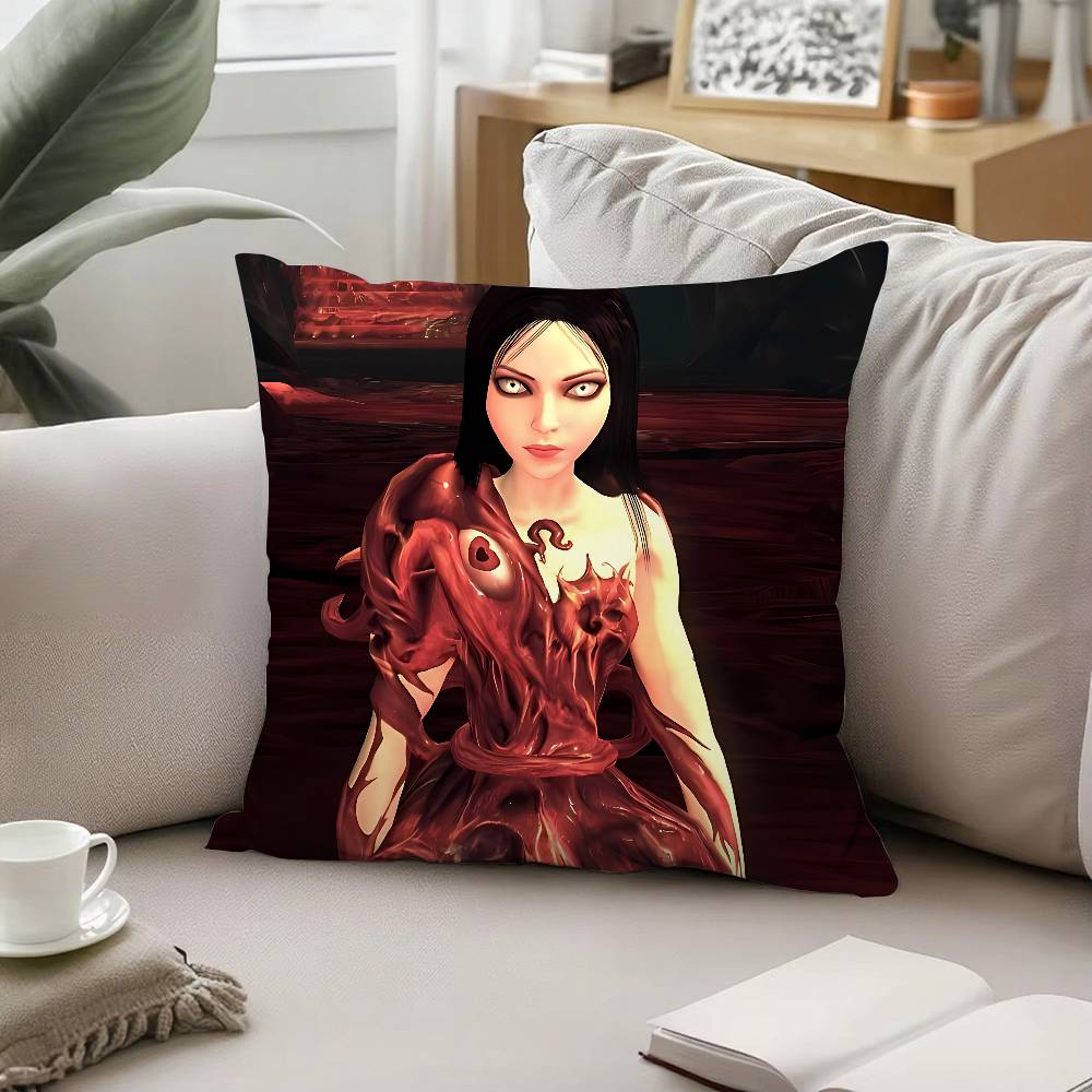 Alice Madness Returns Наволочки с узором Подушка-чехол Подходит для дивана Спальни Автомобиля Чехол для подушки
