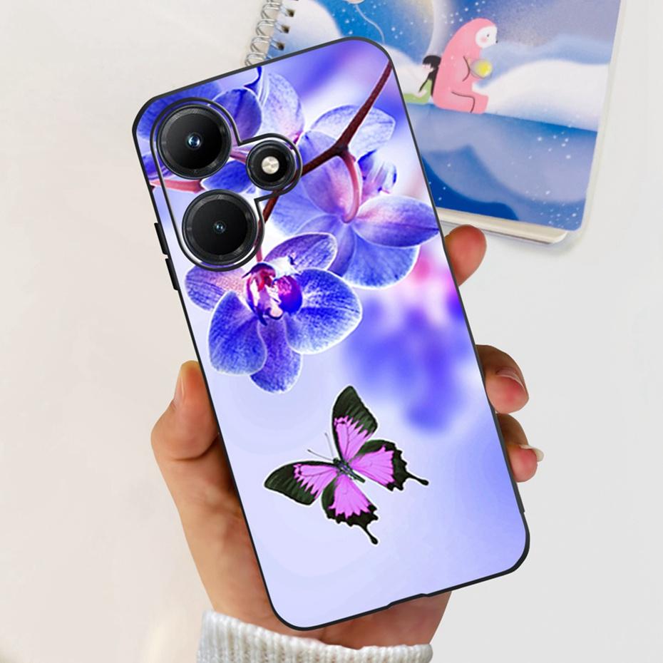 Милый Чехол Для Телефона Для Infinix Hot 30i Hot30 30 Play NFC 2023 Мягкий Силиконовый ТПУ Задняя Крышка Для Infinix Hot30i Hot 30 30Play
