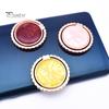 Finger Ring Holder Colorful Round 360 Degree Rotation Shell Pattern Phone Grip Finger Handle Extend Bracket for Watching TV
