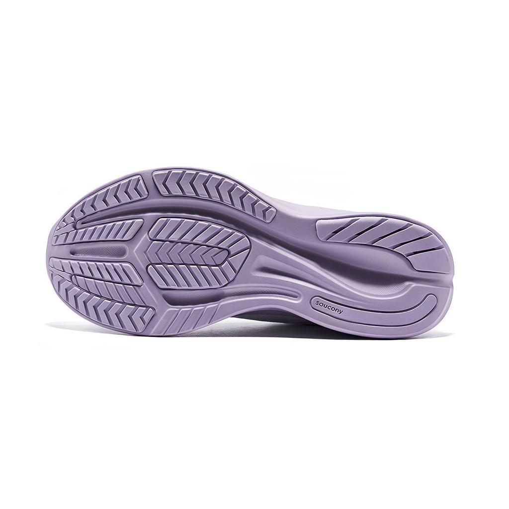 SAUCONY Сетчатая подошва Устойчивость к скольжению Дышащие Низкие Повседневные Беговые Кроссовки Женские Бело-Фиолетовые S18217-3