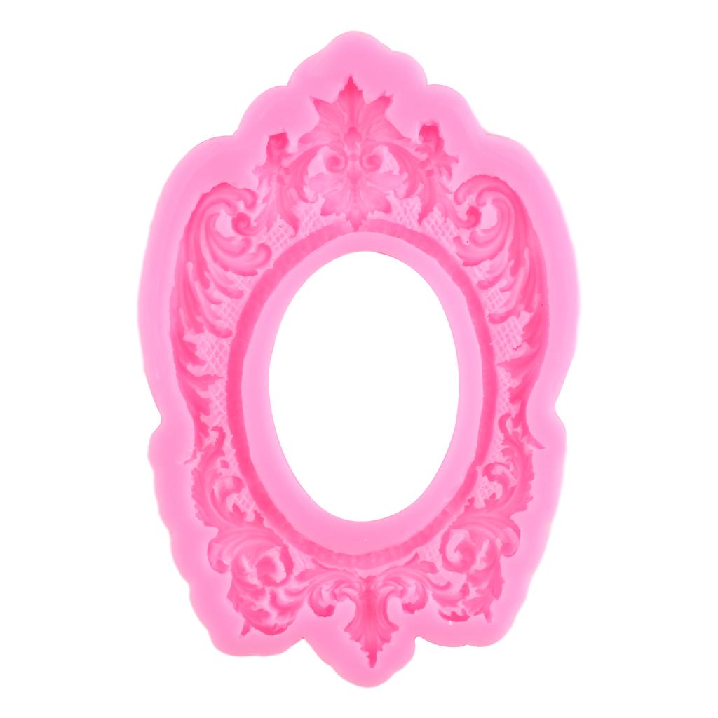 3D рамка для прокрутки в стиле барокко, силиконовые формы, сделай сам, рельефная граница для торта, инструменты для украшения торта из мастики, конфетная глина, формы для шоколадной мастики