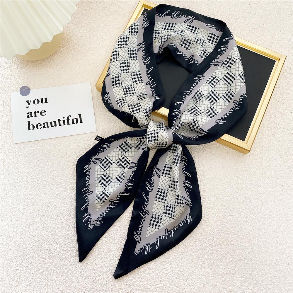 New Scarves Silk Scarves Women'S Spring And Autumn Season Long Decorative Professional Scarves Summer Thin Styles Paired With Shirts Stylish