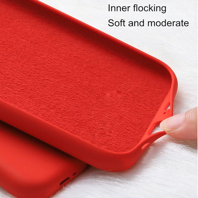 Для Xiaomi Huawei iPhone Smausng Liquid Silicon PC Case Ультратонкий ударопрочный