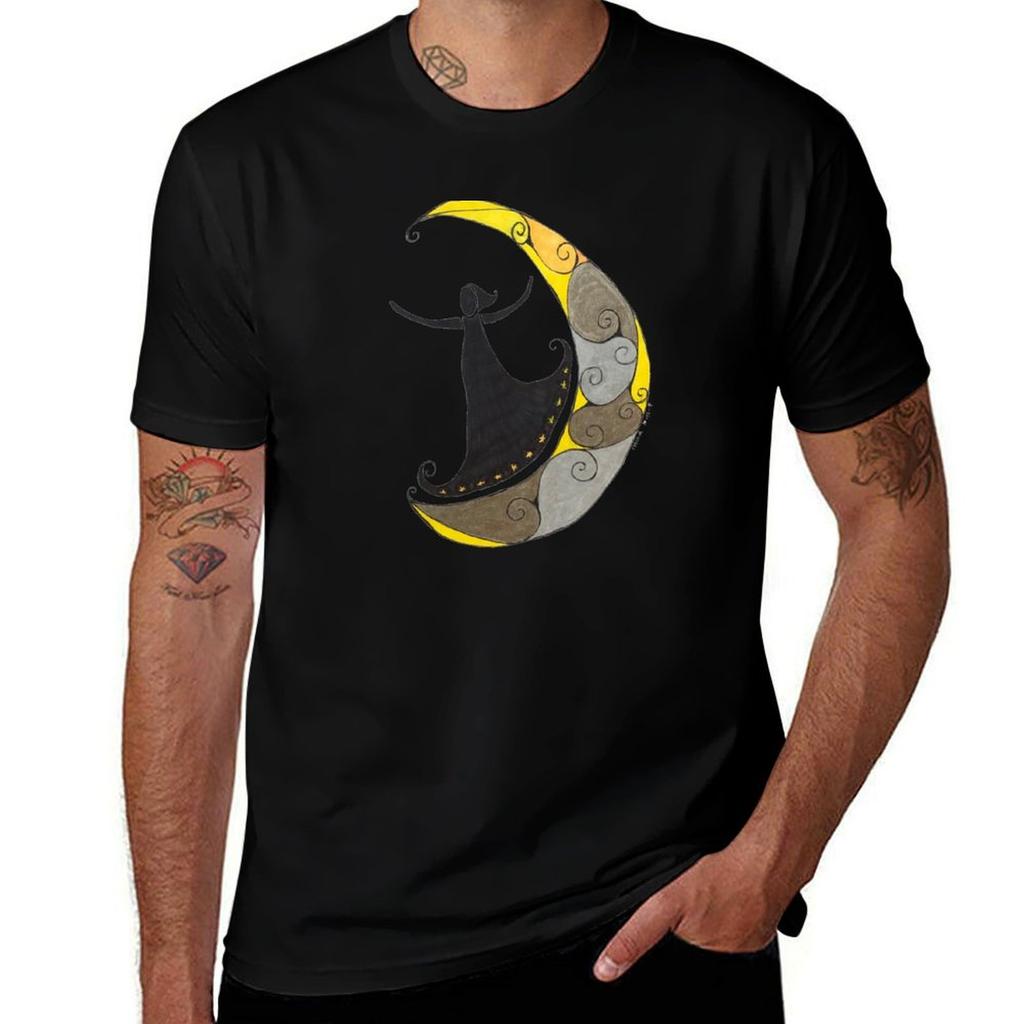 Woman And The Moon Tshirt Active Wear Sports Tshirt For Men