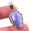 Натуральный фиолетовый лунный камень, двухцветный кулон из чистого серебра 925 пробы, 1,50 дюйма, l8c16