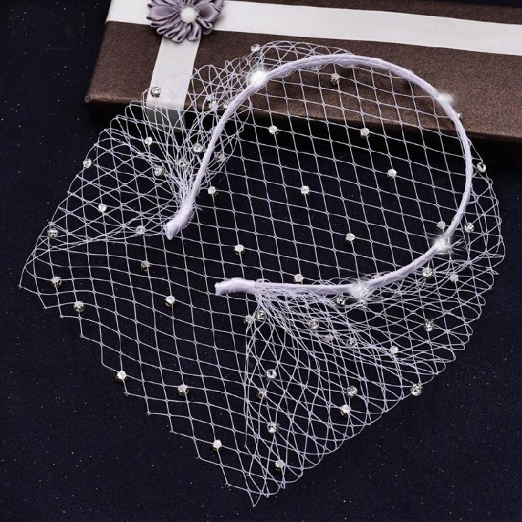 2pcs Wedding Fascinator Hair Hoop Rhinestones Crystal Headband Jewelry for Women