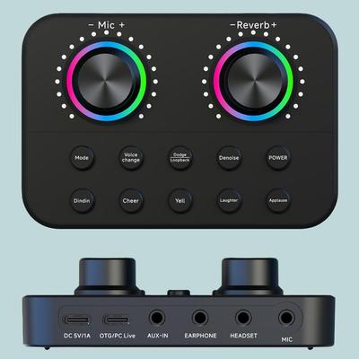 Прямая звуковая карта 5-канальный микшер комплект для студийной записи эффекты изменение голоса микшер с поддержкой Bluetooth для прямой трансляции пения