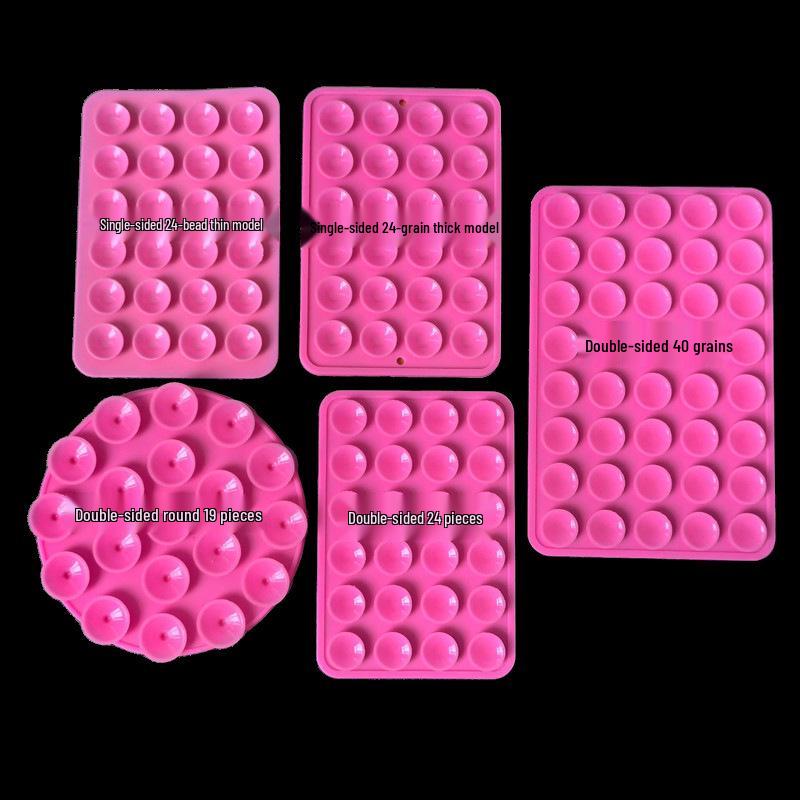 24 Прочные двусторонние силиконовые присоски-фиксатора - Многофункциональные маленькие клейкие наклейки