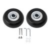 2pcs Suitcase Caster Wheels Replacement Mute Rubber Swivel Caster Wheels Bearings Repair Kits