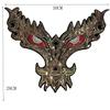 1Pcs Sequin Big Dragon Head Patches Embroidery Clothes Applique Jacket Backpack Gold Patch Decorate Patch Accessories