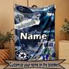 Custom Name Personalized Dallas Cowboys Print Blanket, Home Decor, Bedroom, Sofa, Camping, Couch, Gifts for Birthday ChristmasEnthusiasts