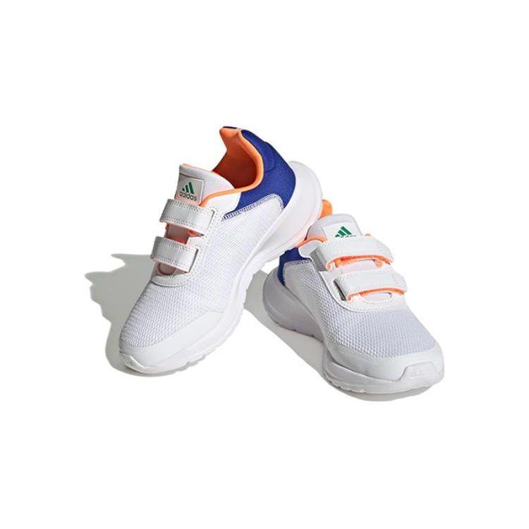 Adidas Tensaur Run 2.0 K White Orange Lucid Blue Kids Sneakers Cloud-White Screaming-Orange HQ1268