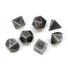 Metal Chessex Polyhedral 7-Die Set (Dark Metal)