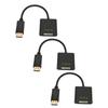 3pcs DisplayPort To DVI Adapter 4K HD 1080P Mini DP To DVI Adapter Cable for PC Laptop Computer HDTV Monitor Projector