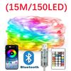 Светодиодная гирлянда Bluetooth USB WS2812B Dreamcolor RGBIC DIY для вечеринки, фестиваля, украшения елки, свадебного декора, гирлянда-лампа