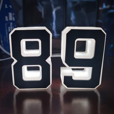 Светодиодный номер дома Водонепроницаемый Акриловый Подсвечиваемый Номер домашнего адреса Современный Подсвечиваемый номер дома для улицы Двора Магазина
