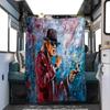 1pc Udo Lindenberg's oil portrait blanket, al season lightweigh Poster blanket home office outdoor nap multifunc Poster blanketional blanket