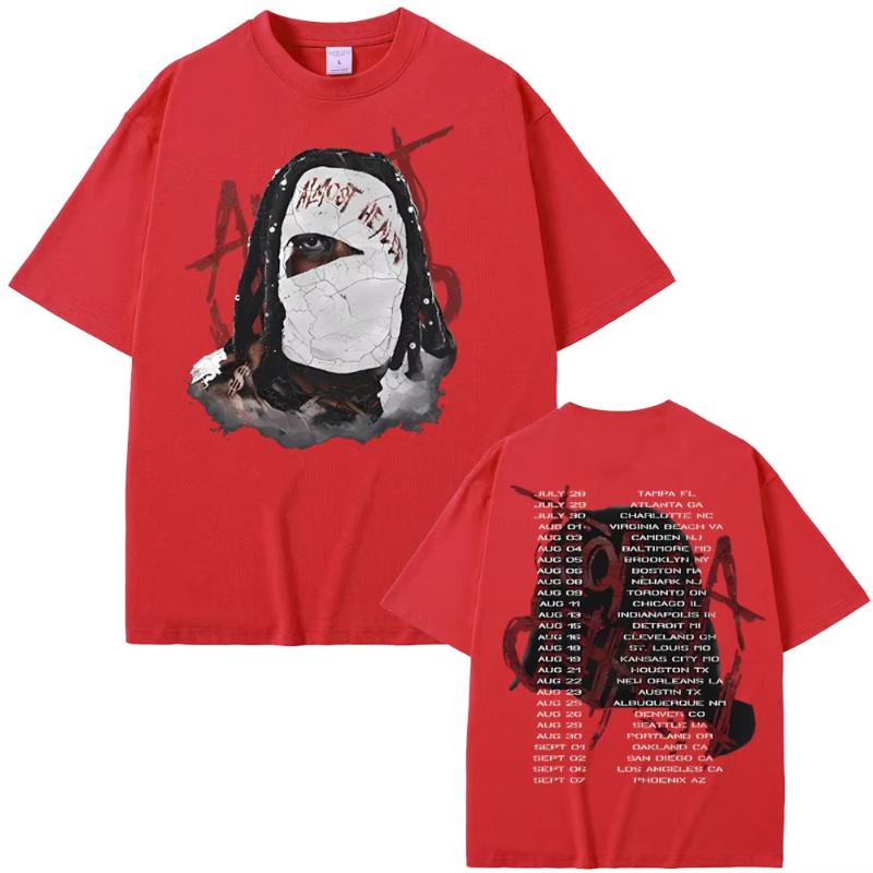 Rapper Lil Durk Healing Tour Tshirt Unisex Womens Hip Hop Fashion Vintage Oversized Tshirt Unisexs Casual Cotton Short Sleeve