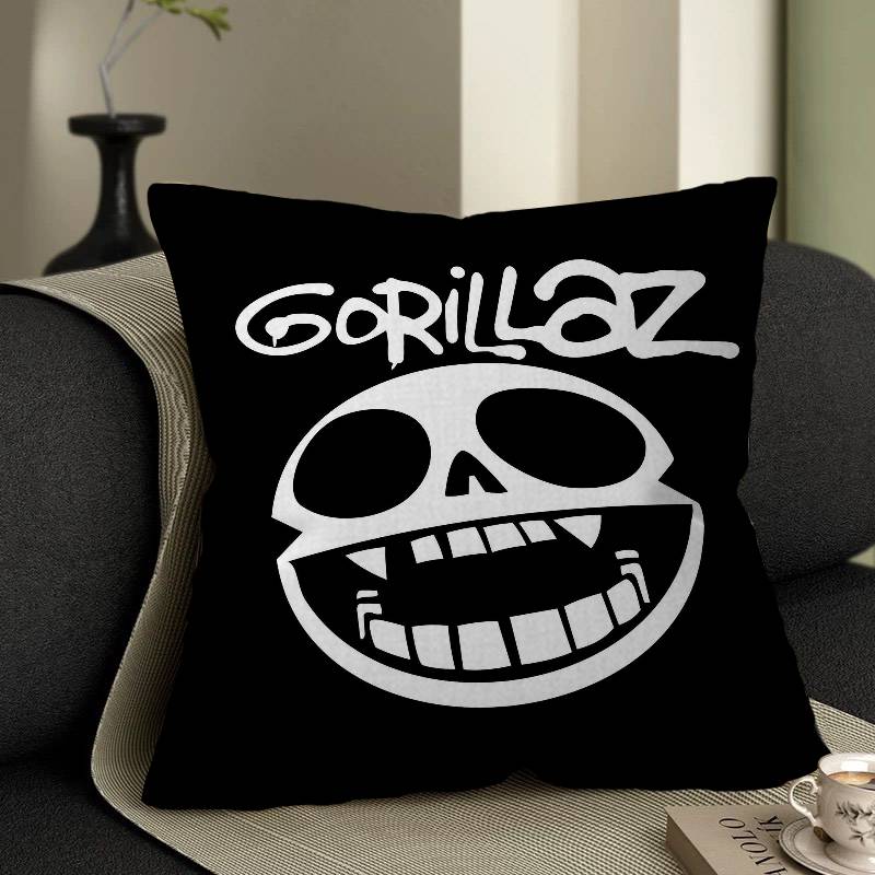 Band GGorillaz Music Cool Cushion Cover Polyester Sofa Cushions Decorative Throw Pillows Home Decoration Pillowcover