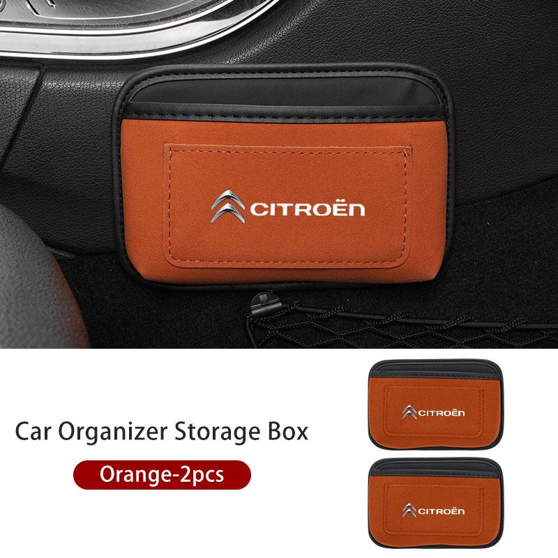 Paste Car Cards Phone Key Paste Box Self Adhesive Storage Pocket For Citroen C4 C3 C5 C1 C2 C6 VTS C4L DS3 DS4 DS5 Grand