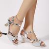 Women Sandals Brand Luxury Elegant Designer Shoes New Summer Peep Toe High Heeled Ladies Sandals Comfortable