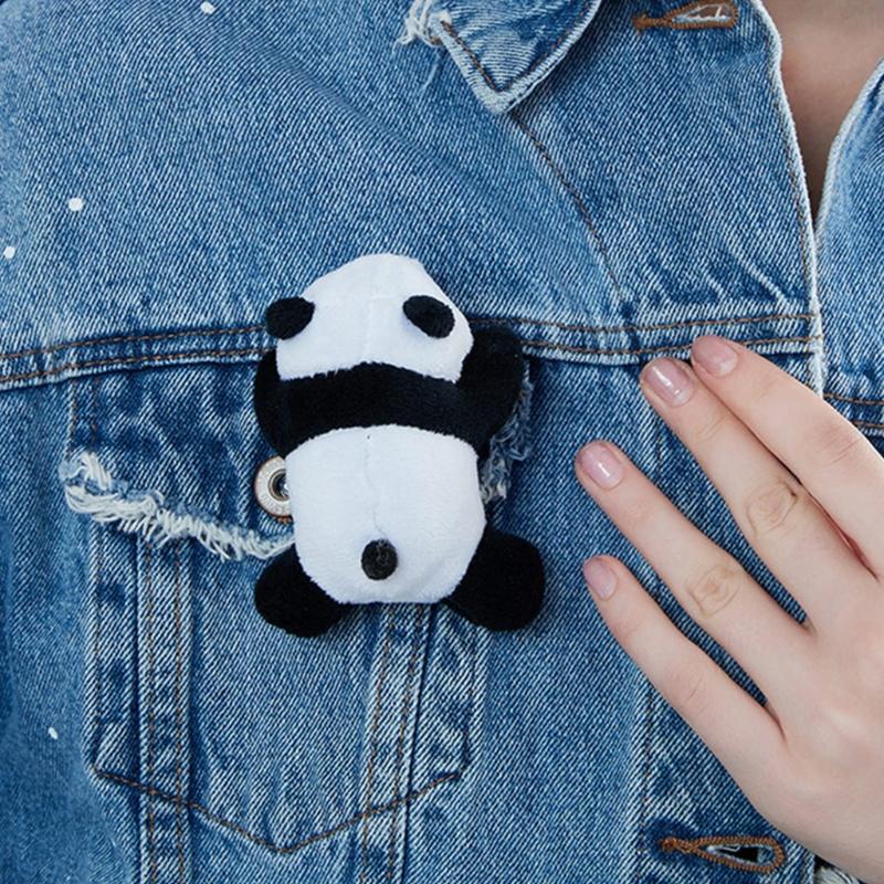 Cartoon Panda Hair Hoop Headband Furry Hairpin Scrunchie Barrette Alloy Brooch Styling Accessories for Women Girls