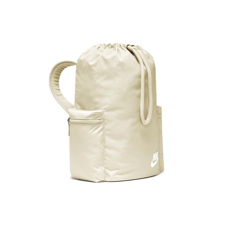 Nike Heritage Sports Trend Polyester Backpack Unisex Backpack Light-Mineral-Wood Brown White BA6150-104