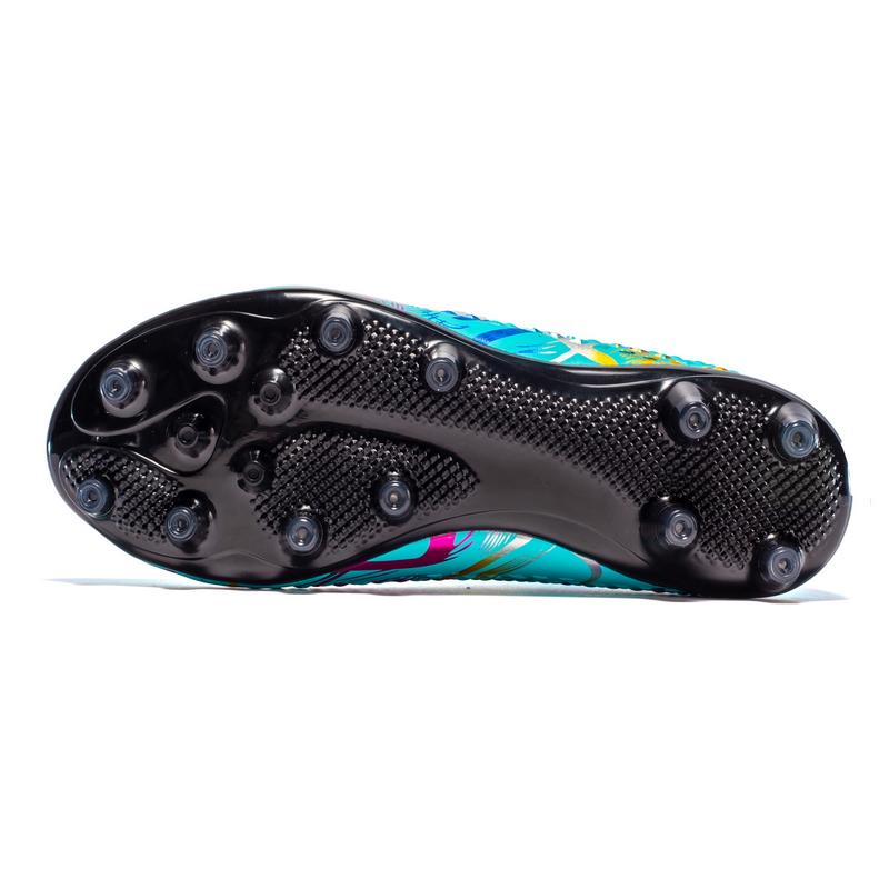 Unisex Football Boots Men's High -top Elastic Socks Mouth Leather Art Lawn Long Nail Football Shoes Children Big Size Football Boots