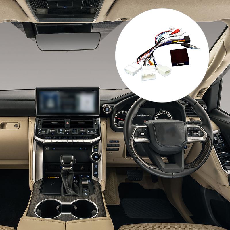 Кабель питания для магнитолы и блок декодера CANBUS в сборе для Toyota Для Prado Для Sequoia RX330 RX350 Reta OEM Функции