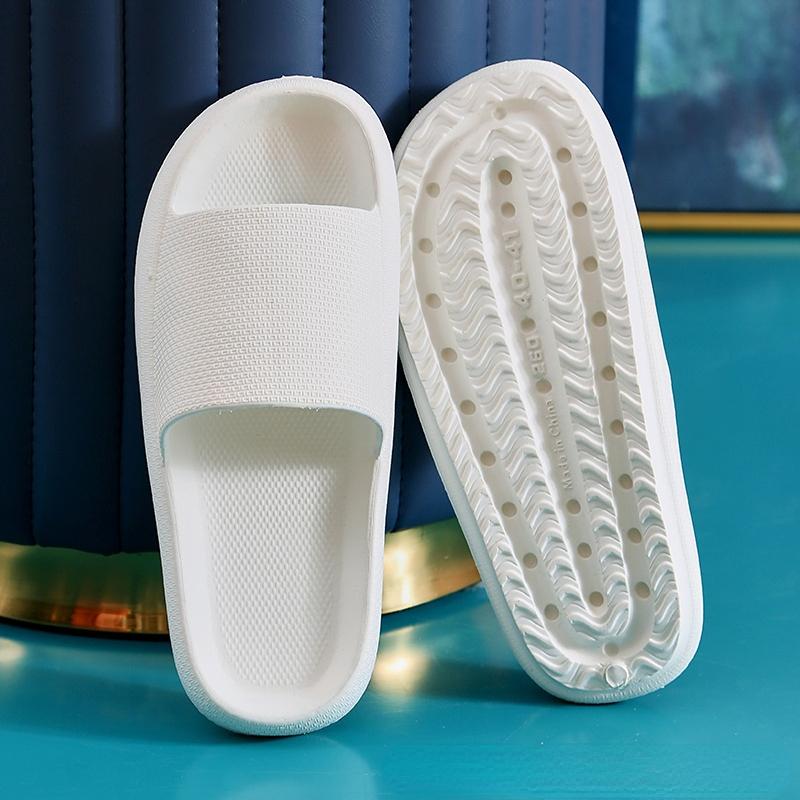 Women Men Slippers Thick Sole Summer Beach Slides Bathroom Anti-Slip Slipper Soft Sandals Fashion Flip-Flops Ultra-Light Shoes