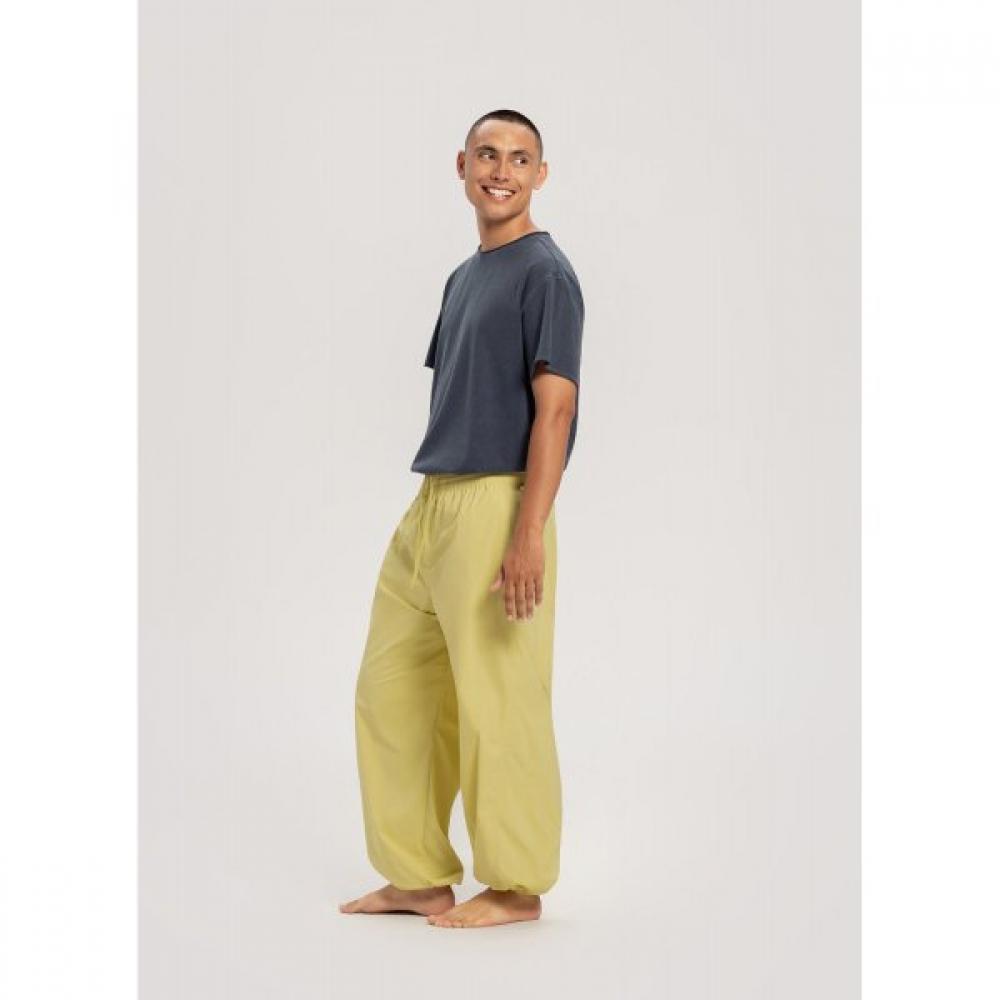 Budhi Mudra Diagonal Jogger Pants   Muted Lime  B61003apl44 G48 