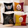 Чехол на подушку с логотипом клуба G-GalatasarayS, мягкая плюшевая ткань, двусторонний принт, чехол на диванную подушку для всех сезонов, декор для дома, подарок