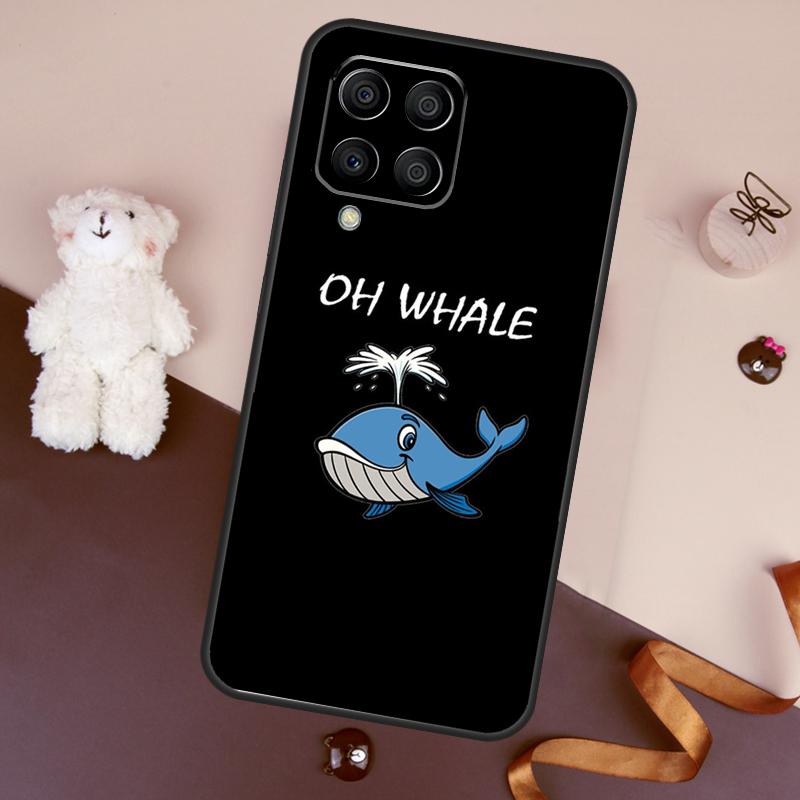 Whale Fish Wave Sea Case For Samsung Galaxy M06 M53 M13 M31 M11 M35 M55 M15 M56 M36 M16 M12 M32 M52 M14 M34 M54