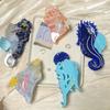 Elegant Ocean Series Hair Claw Acetic Acid Geometry Shark Clip Personalized Shell Hair Claw  Women