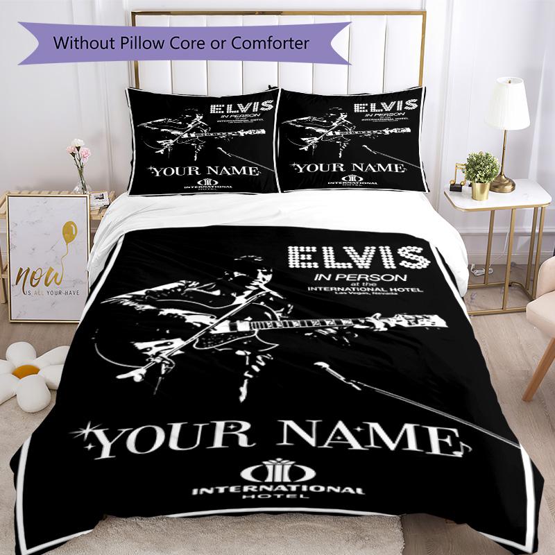 Elvis Presley Personalized Text Custom Bedding Suitable for Decorate room Soft Bedding Home Decor Christmas, WeddingPerfect