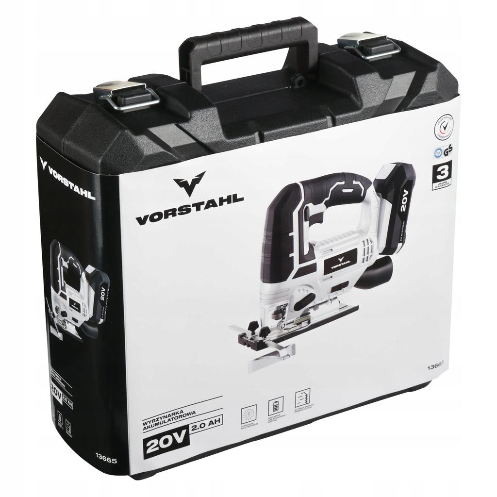 Cordless Wood Jigsaw TOOL-FREE BATTERY REPLACEMENT 2Ah Vorstahl