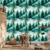 Sea Ink, Turquoise and Celadon Wallpaper for Living Room and Bedroom 50x1000