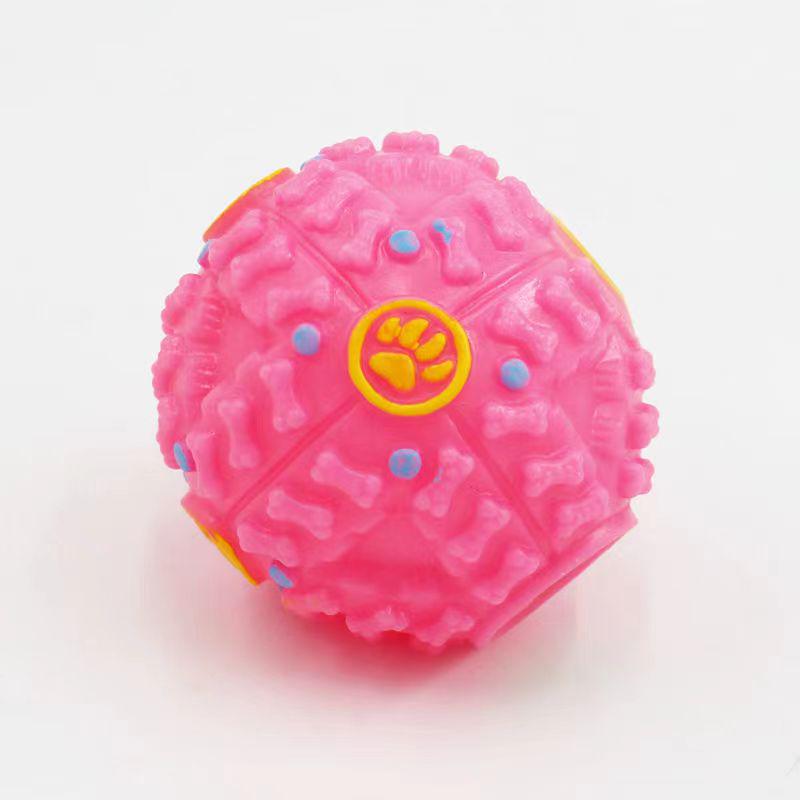 Colorful Squeaky Chew Toy Puzzle Ball for Dogs - Available in Large & Small