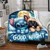1pc S-Stitch15 Blanket, Gift, for Men and Women, Soft Blanket, Good for Sofa Bed Couch Travel, Lightweight Flannel Blanket