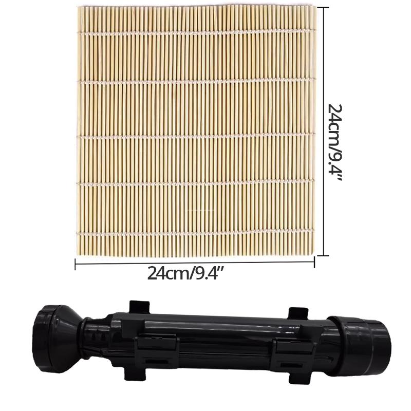 Набор для приготовления суши, набор для приготовления суши-базуки, форма для риса с бамбуковым ковриком для скатывания суши, лопатка для риса, аксессуары для кухонных принадлежностей своими руками