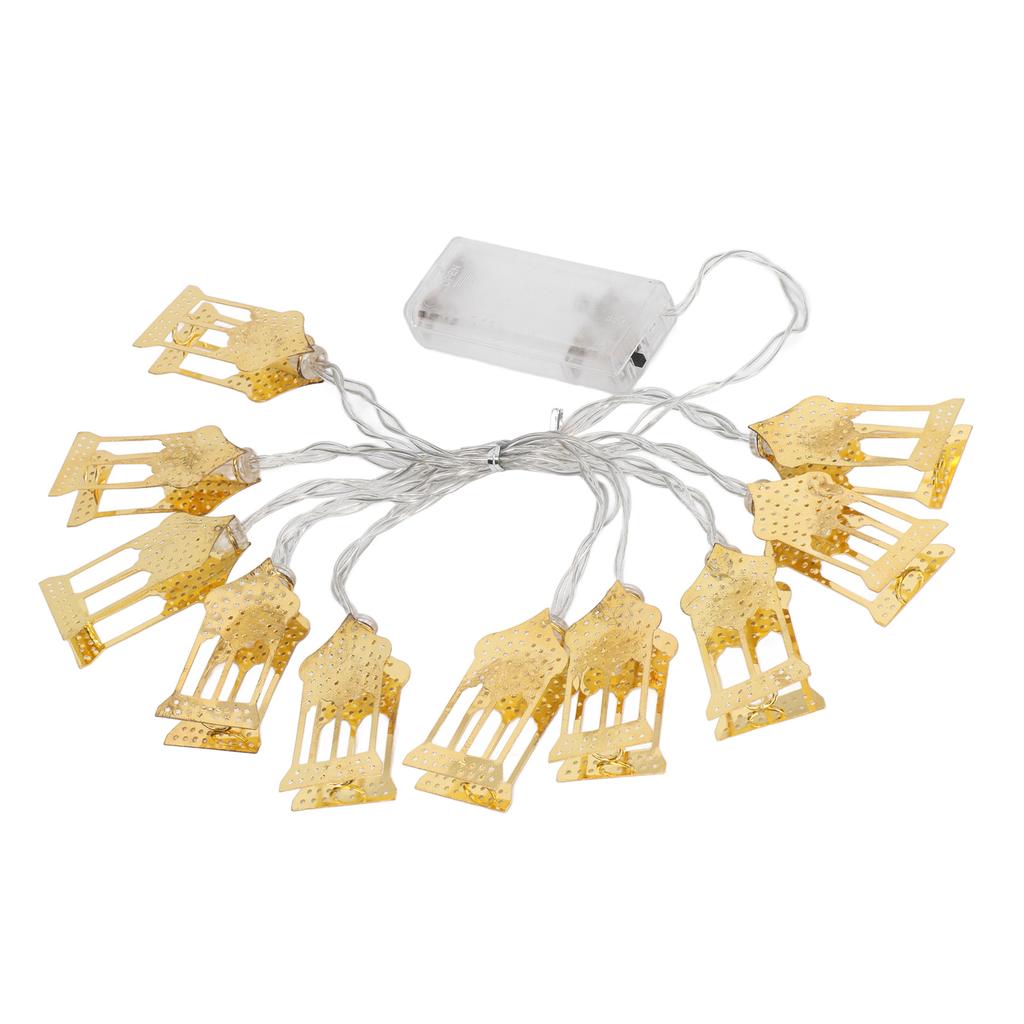 Castle LED String Lights Islam Eid Ramadan Mubarak Decorations Aesthetic Room Decor for Outdoor Tent