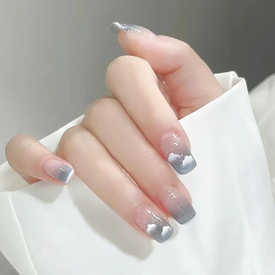 Романтичные облачные румяна 3D-сердечки Наклейки для дизайна ногтей: Мечтательные, Милые и Девичьи Самоклеящиеся Дизайны