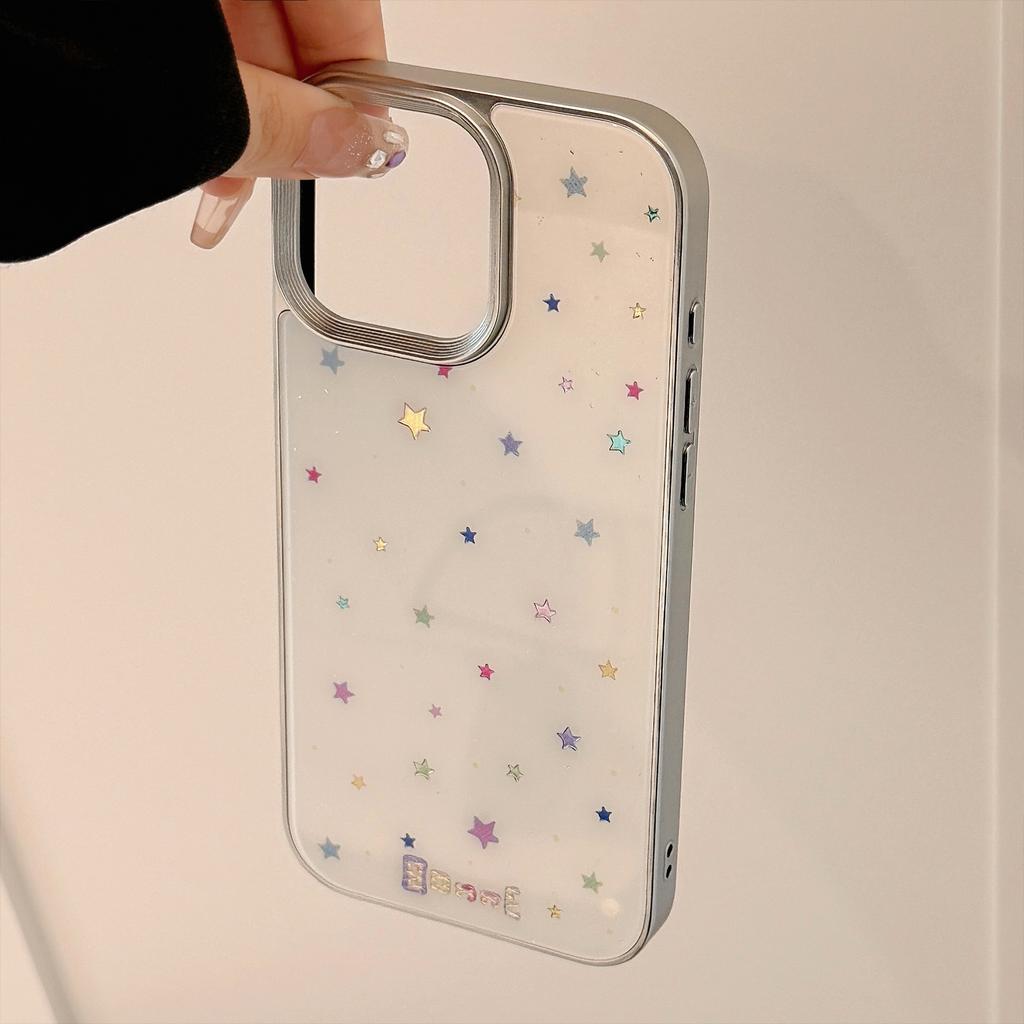 Gilded Ins Korean Star Apple 15 Mobile Phone Case 16pro Max Suitable for IPhone 13 Anti Fall 14 Niche 11