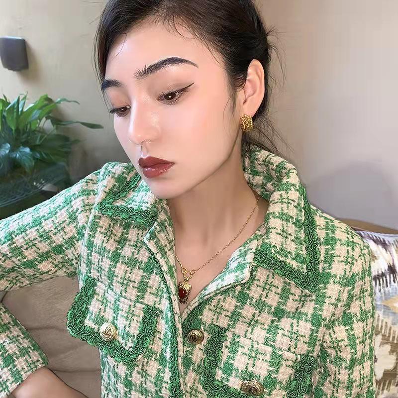 Европейские и американские плетеные серьги C-образной формы с серебряной иглой 925 пробы - Классический, универсальный, модный дизайн